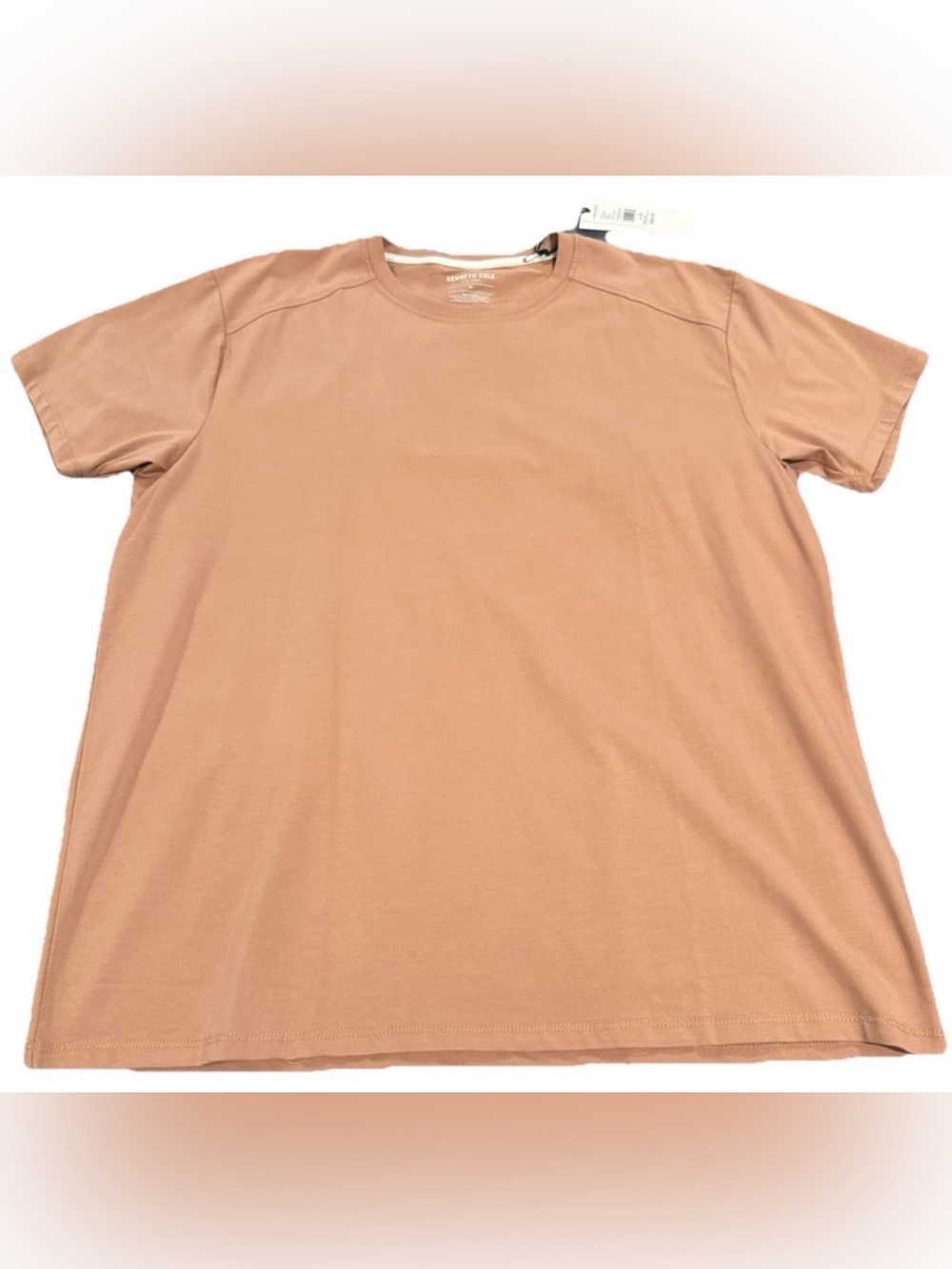 Kenneth Cole Short Sleeve Crew Tee in Dusty Peach